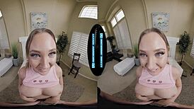Your wife doesn't have double Ds like me. Fucking the babysitter in VR!
