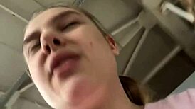 Public Natural Tits Play With Nipple Clamps 😍