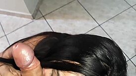 Oh man, while my wife showered, I banged the hot waitress with her big ass!