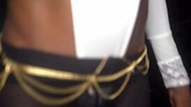 i just met this hot african chick last weekend and gave her a standing fuck