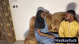 Horny Teen Hijab Girl Rides Monster Cock in Doggy Style Sex!