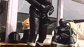 Horny Rubber Babe In XXL Action!