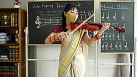 Cute Indian Teacher Gets Horny