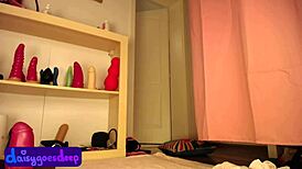 leviathan spanks huge ass with dildo and toys