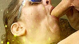 sensual sexy deep throat on 8 uncut cock