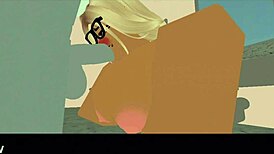Hey, watch this school nerd sucking cock and getting her pussy pounded in Roblox! 😏