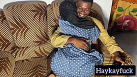 Horny Teen Hijab Girl Rides Monster Cock in Doggy Style Sex!