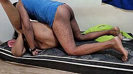 stepsister lets fuck and cum on face