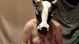 Slave f humiliated with anal defilement