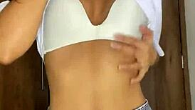 Worship this SMALL PETITE school girl's NUDE body!