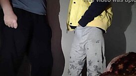 my stepmom likes to watch me masturbate before we have sex