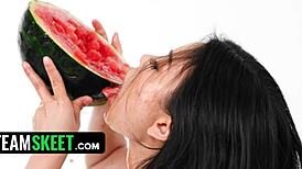 Teamskeet Allstars - Asian Princess Lulu Chu Getting Lovehole Stretched