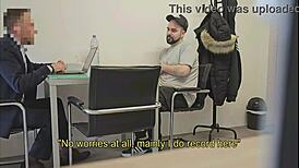 I convinced a straight insurance broker to blow my huge cock