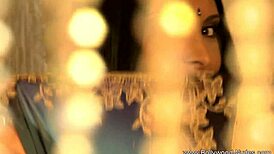 exotic brunette rips clothes in sensual striptease