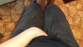 I Jerk Off To My Neighbor In The Kitchen While She Is Preparing Dinner