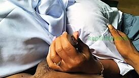 Indonesian high school girl explores oral skills in an intriguing close-up friend encounter