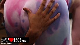 a thing for my personal trainer with cock teen 18+ masturbation athletic bent over passionate rough fingering curvy workout.