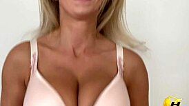 amateur milf bounces huge natural tits in slow motion showing nipples clearly