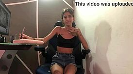 Sexual psychologist can't resist my big dick and gets her tight pussy fucked!