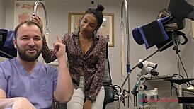 Intriguing behind the scenes of tampa university entrance physical with miss mars spreading