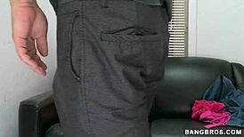 Jessica Robbins gets FACIAL CUMSHOT in BACKROOM CASTING!