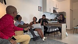 Taboo Coworker Sex Party Bent Over Group Orgy Doggystyle Tattoo