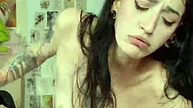 Tall Skinny Girl Squirts During POV Ride