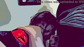 A Modern Justice League Blowjob in Fishnets and Corset