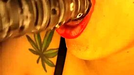 horny colombian playing with her dildo in a m shower maquinasperfectas