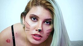 bella the seductive cat doing solo masturbation