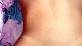 Latina girlfriend bent over for doggystyle creampie