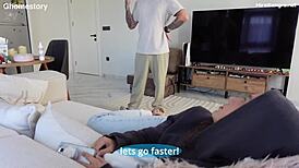 her stepfather punished her in ass for skipping classes