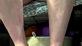 Homemade barefoot exercises for physical therapy