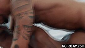 Does this white hunk fuck his black ex-boyfriend's ass hard?