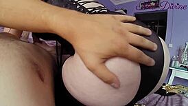 pov alert! my wife joins me in bed for the best reverse cowgirl ever 😍