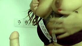 claudia bavel plays with dildos