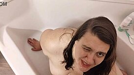 Cheating Whore Gets Humiliated With Golden Shower In Toilet While Boyfriend Is At Work