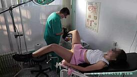 Patient Experiences Hard Orgasm During Gyno Exam in Hospital!