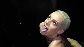 Sidra, you boldly swallow that monster cock's cum