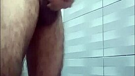 While waiting in the shower for my neighbor, I enjoy some solo time with relaxation.