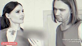 Jeny Smith pranks stretching yoga class with erotic bubble butt reveal