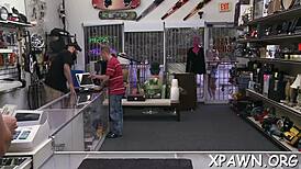 the dilettante opens her pussy for rough fucking.