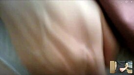 Brunette neighbor girl next door moans in tight panties during solo pov video chat