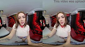 pretty latina in sexy lingerie for pov sex