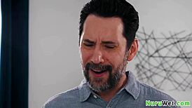 busty blonde teen summer vixen prepares tommy pistol for nuru massage.