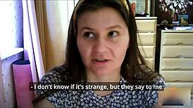 Brunette neighbor girl next door moans in tight panties during solo pov video chat