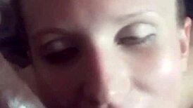 Watch Lena Starr get cum in her eye!