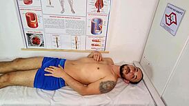 nurse makes me have a very hard erection, oh no!