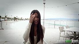 coffee date with italian hottie ends in steamy ass-pounding action