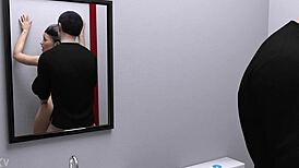 Hot milf ass fucked in bathroom